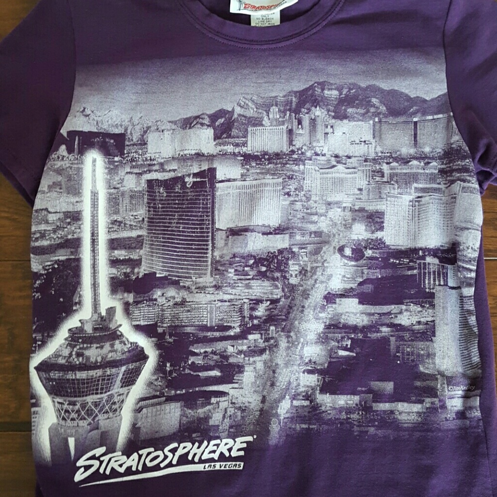 Purple Las Vegas Stratosphere t-shirt